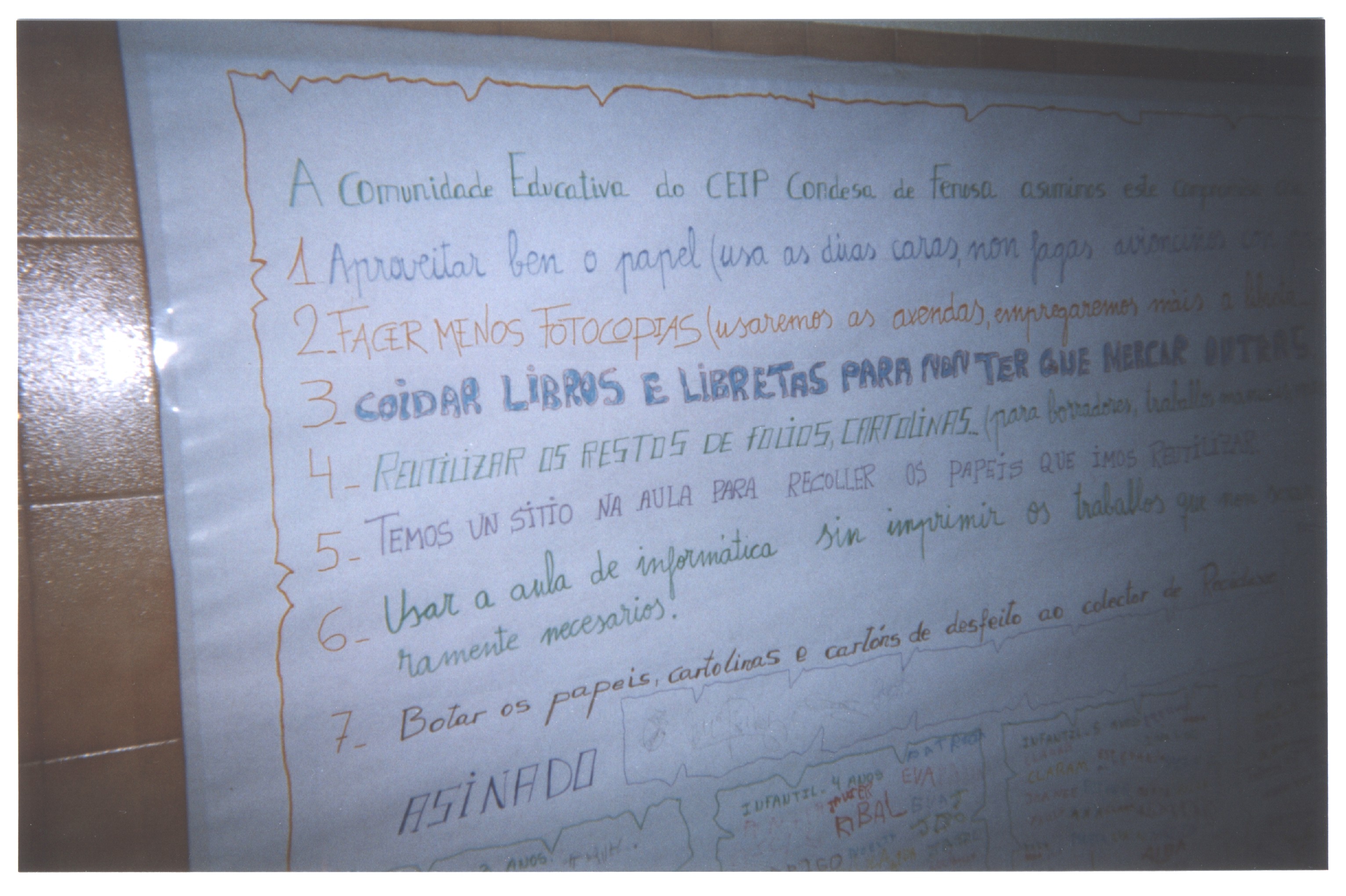 o noso compromiso de aforro de papel