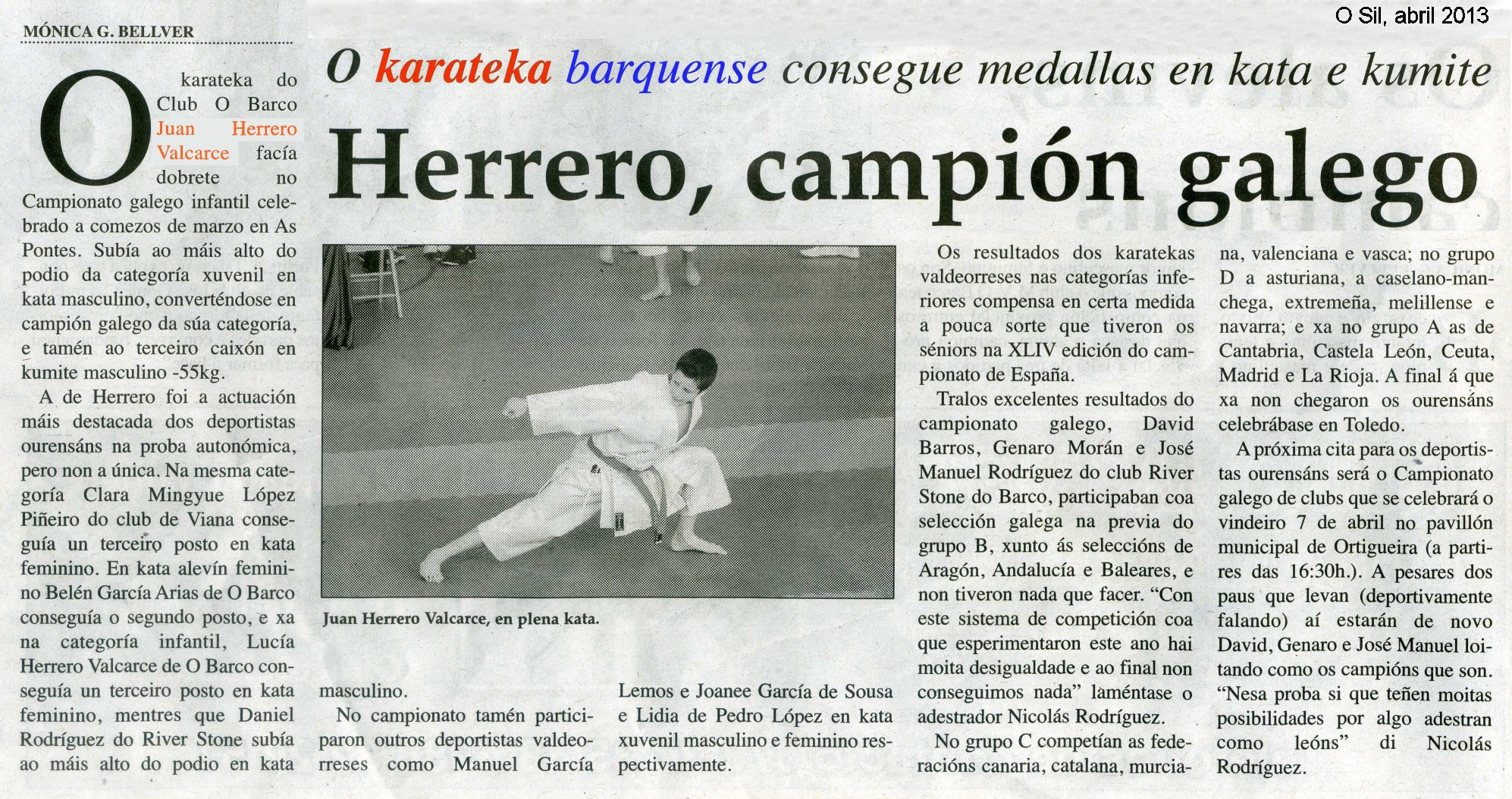 Recorte de prensa de Juan Herrero