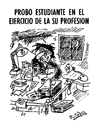 Probo estudiante en el ejercicio de la su profesi&oacute;n
