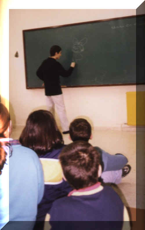 Kiko Dasilva debuxando a Marti�o