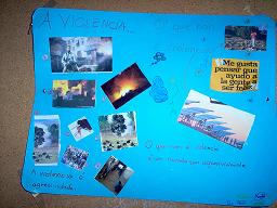 collage sobre a violencia