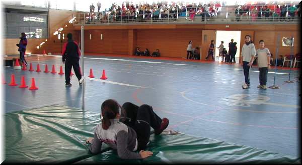 Interior do pavill&oacute;n deportivo