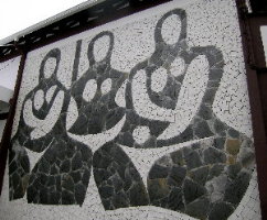 Mosaico sobre debuxo de Luis Seoane