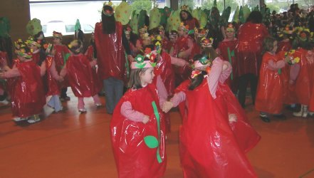 Bailando despois do desfile