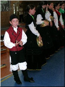 Esteban co grupo dos Gaiteiri&ntilde;os