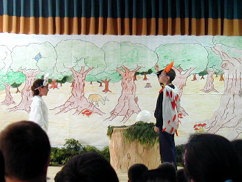 O merlo fala co seu fillo