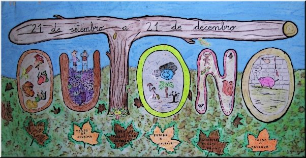 Mural do outono, segundo curso