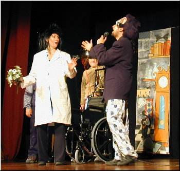 The monster loves Dr Frankenstein