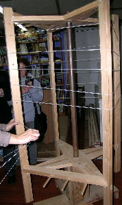 Colocando os f&iacute;os na urdideira de tambor