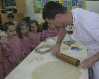 Preparando a empanada