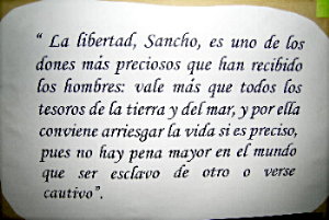 Palabras de Don Quijote