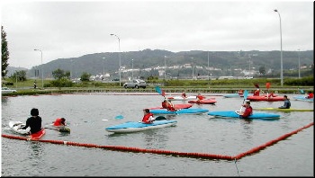 Unha vista do lago  artificial