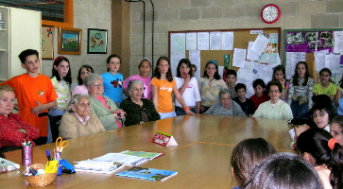 Un momento de la visita