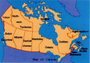 Map of Canada