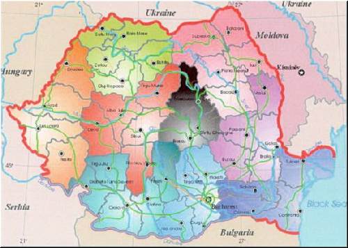 Romania map
