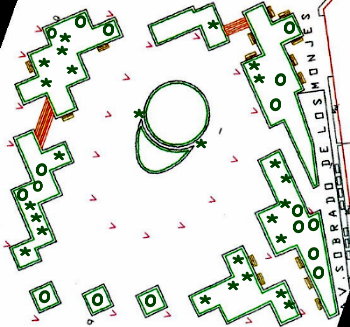 Plano do xard&iacute;n da Cubela