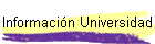 Informaci�n Universidad