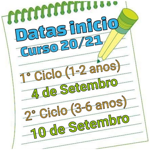 Inicio de curso 2020-2021