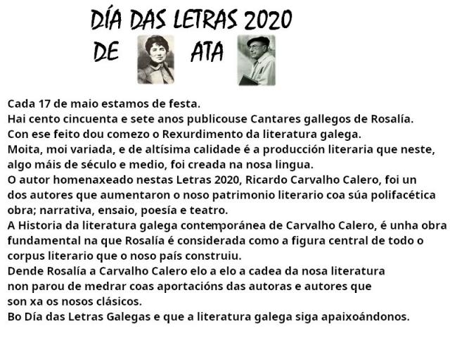 17 de Maio, Día das Letras Galegas