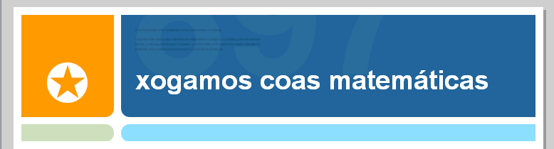 Xogamos coas matem&aacute;ticas