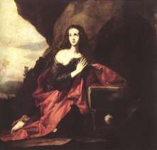 Magdalena no deserto. Obra de Ribera