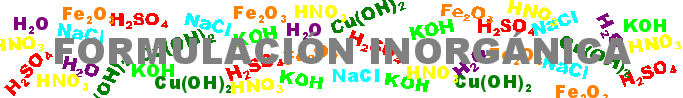 Formulación Inorgánica