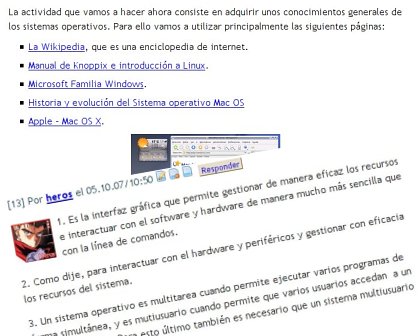 Conocimientos en grupo