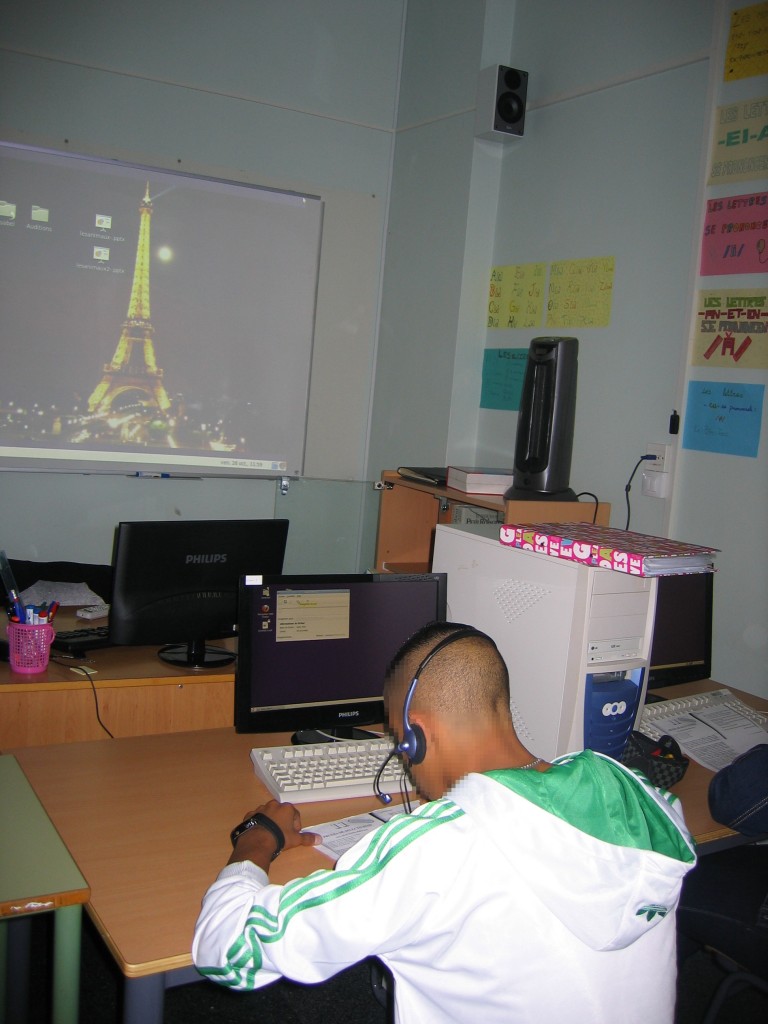Alumno preparando una audición