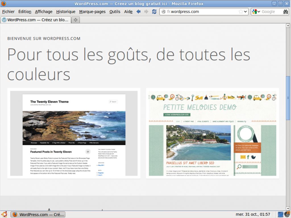 Crear sitio en fr.wordpress.com Crear sitio en fr.wordpress.com